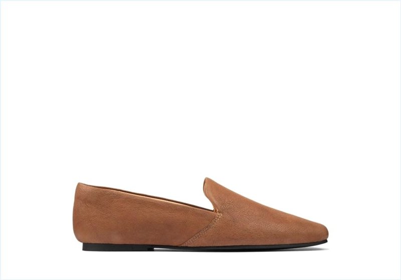  Pure Slip / Light Tan Leather Womens Shoes