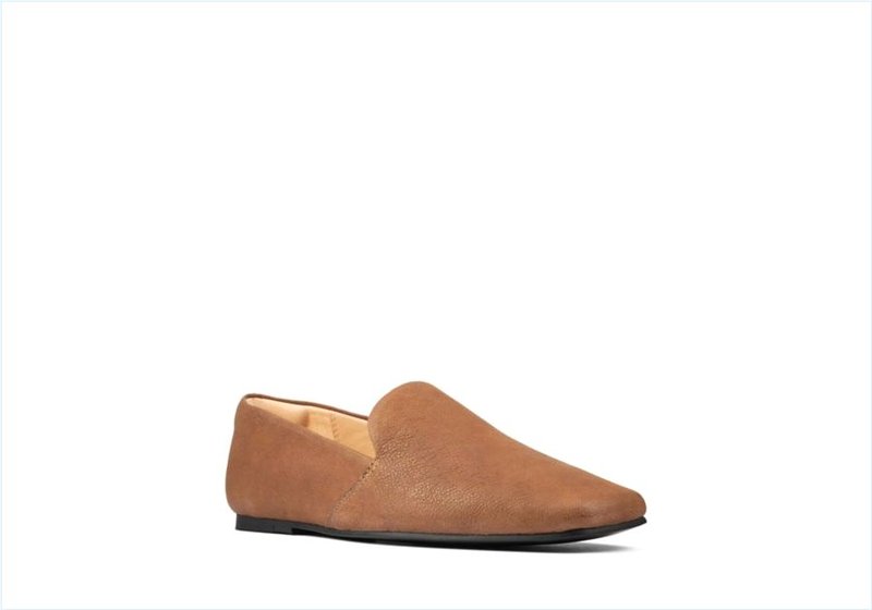  Pure Slip / Light Tan Leather Womens Shoes