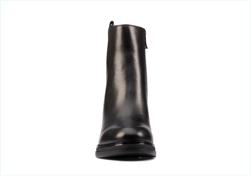  Mable Easy / Black Leather Womens Boots