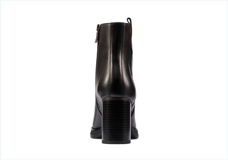  Mable Easy / Black Leather Womens Boots