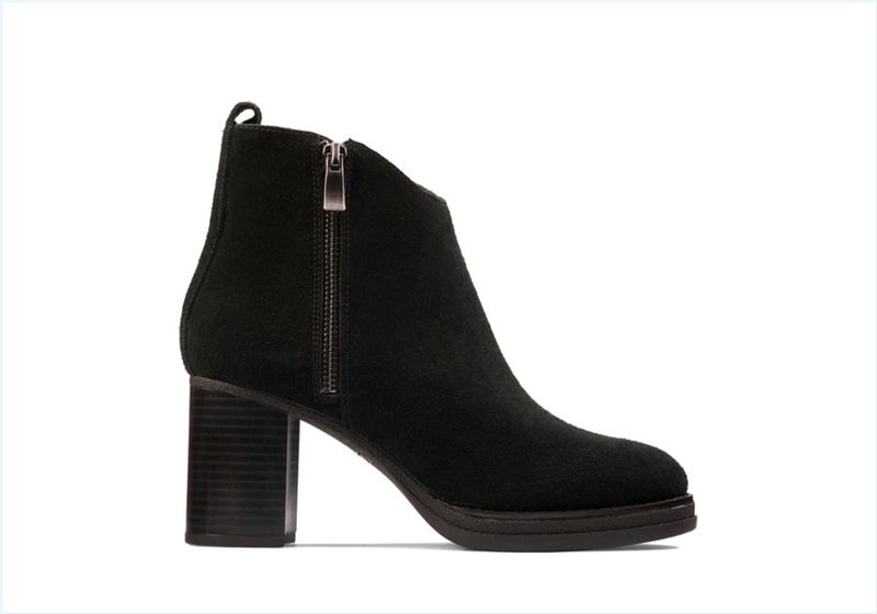  Mable Zip / Black Suede Womens Boots