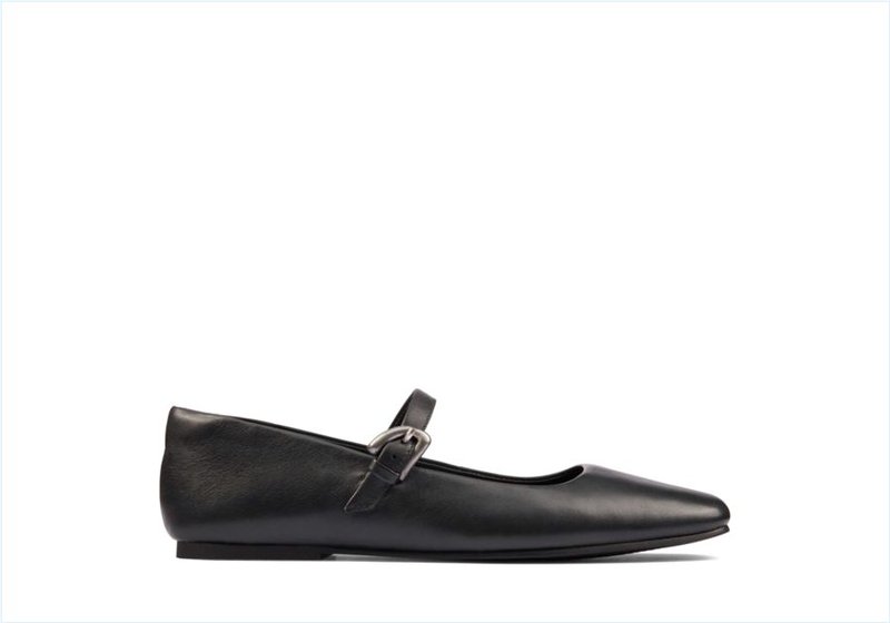  Pure T bar / Black Leather Womens Shoes