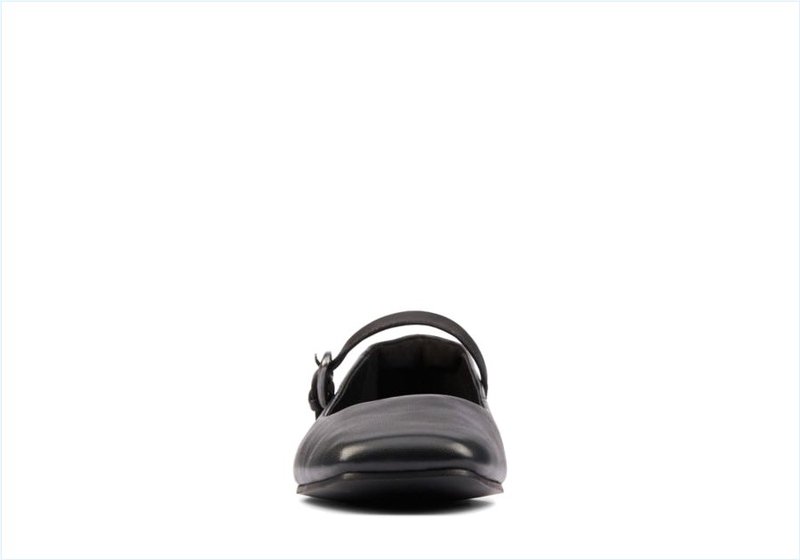  Pure T bar / Black Leather Womens Shoes