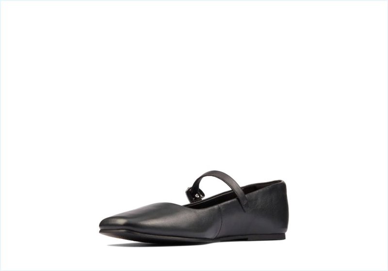  Pure T bar / Black Leather Womens Shoes