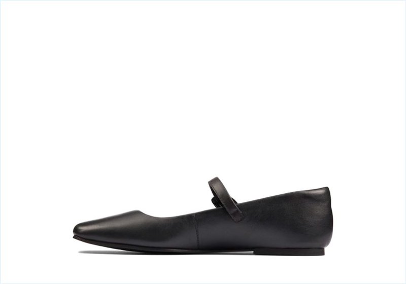  Pure T bar / Black Leather Womens Shoes