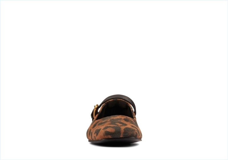  Pure T bar / Leopard Suede Womens Shoes