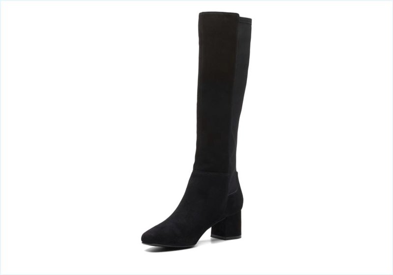  Sheer55 Hi / Black Suede Womens Boots