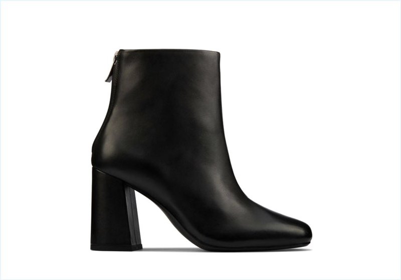  Sheer85 Zip / Black Leather Womens Boots