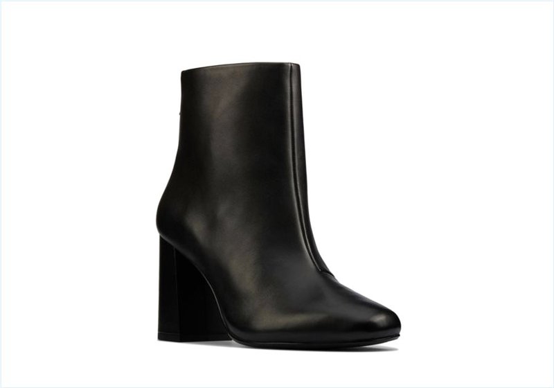  Sheer85 Zip / Black Leather Womens Boots