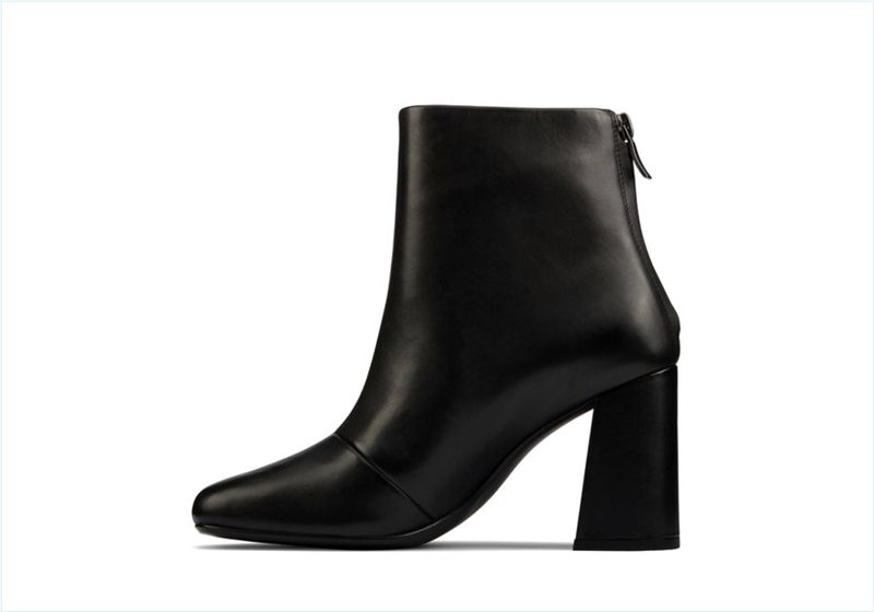  Sheer85 Zip / Black Leather Womens Boots