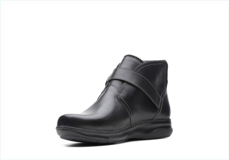  Appley Mid / Black Leather Womens Boots