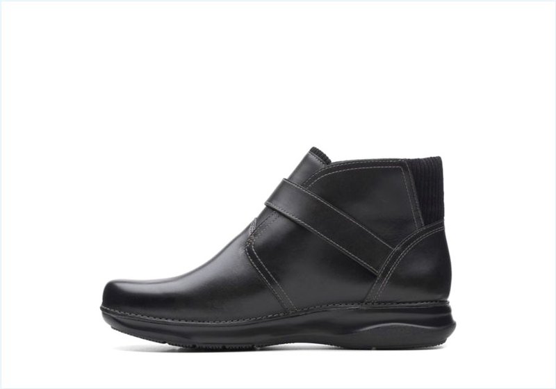  Appley Mid / Black Leather Womens Boots