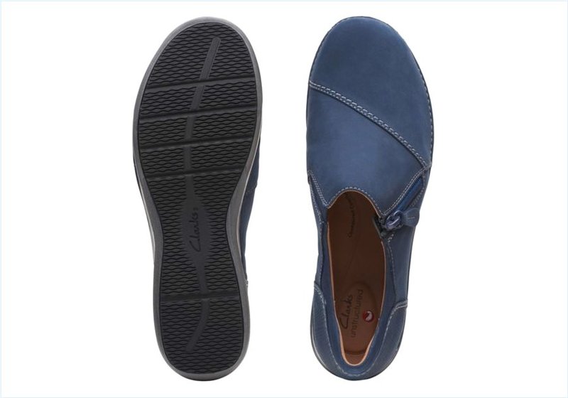  Appley Zip / Navy Nubuck Womens Shoes