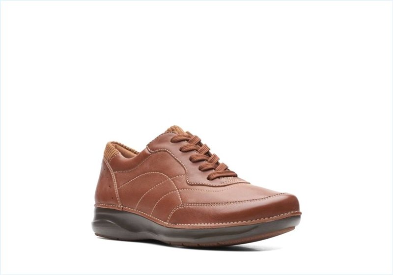  Appley Tie / Dark Tan Leather Womens Shoes