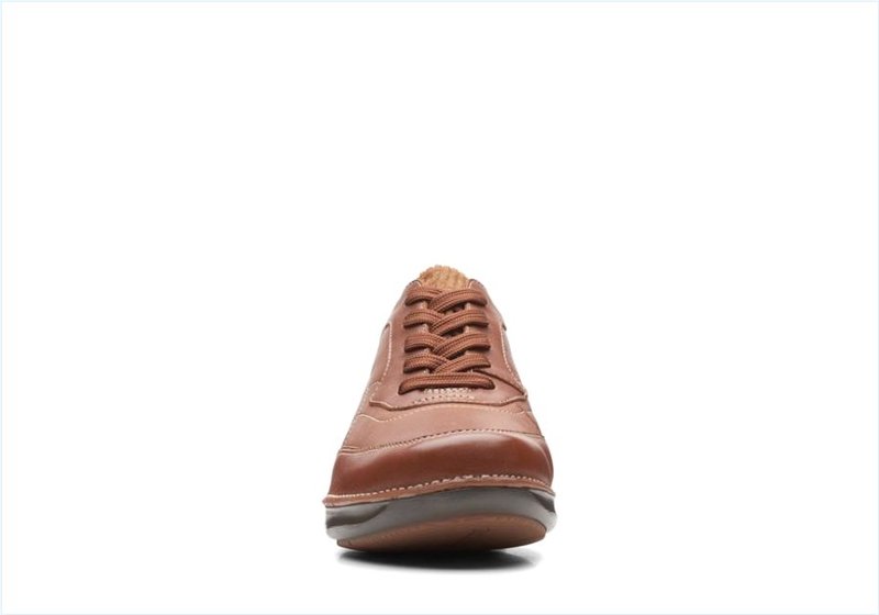  Appley Tie / Dark Tan Leather Womens Shoes