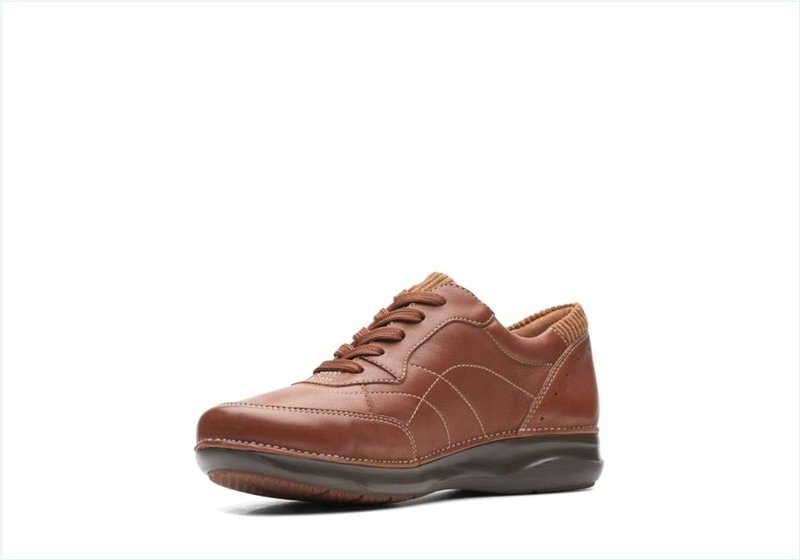  Appley Tie / Dark Tan Leather Womens Shoes