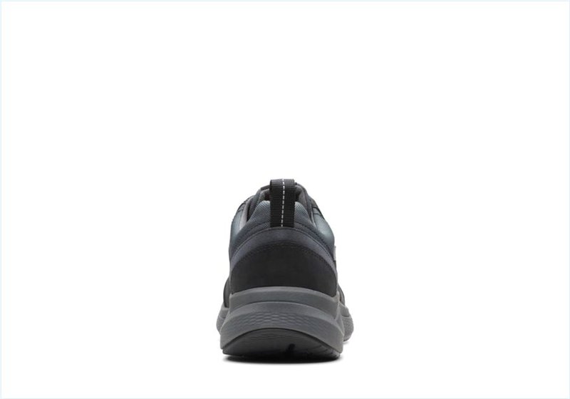  Wave2.0 Tie / Black Leather Mens Sport Shoes