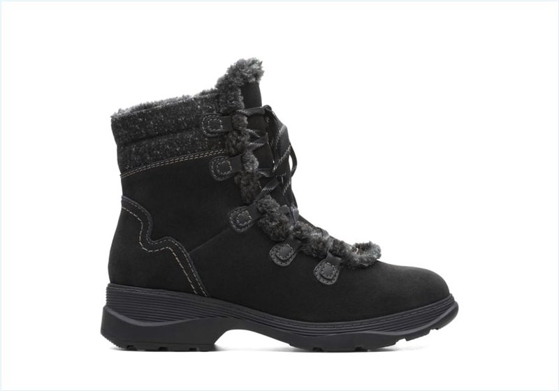  Aveleigh Zip / Black Suede Womens Boots