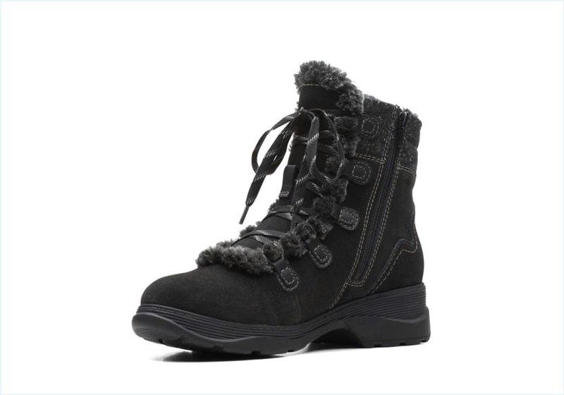  Aveleigh Zip / Black Suede Womens Boots