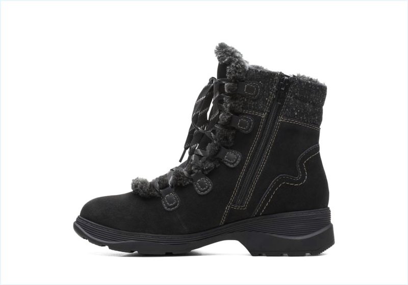  Aveleigh Zip / Black Suede Womens Boots