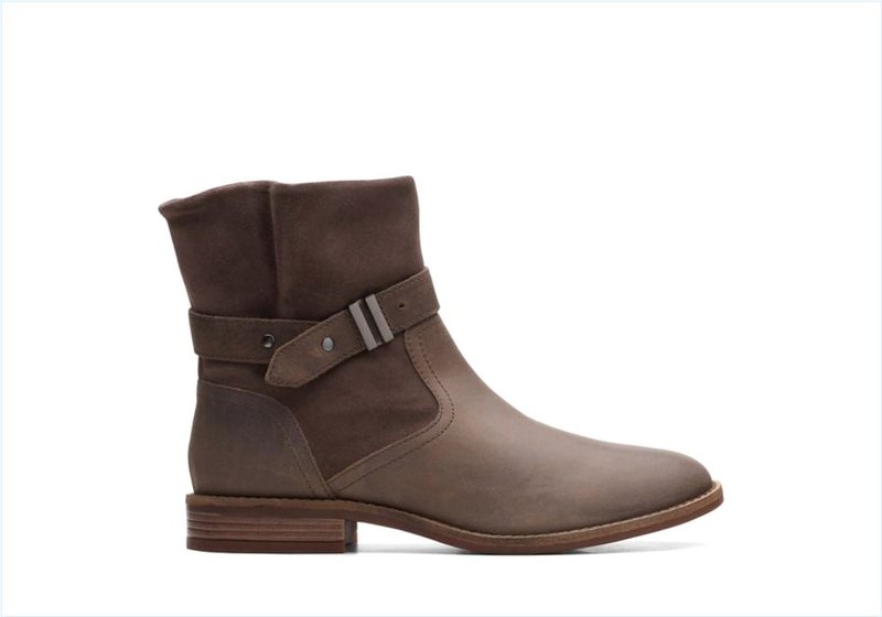  Camzin Strap / Dark Taupe Womens Boots