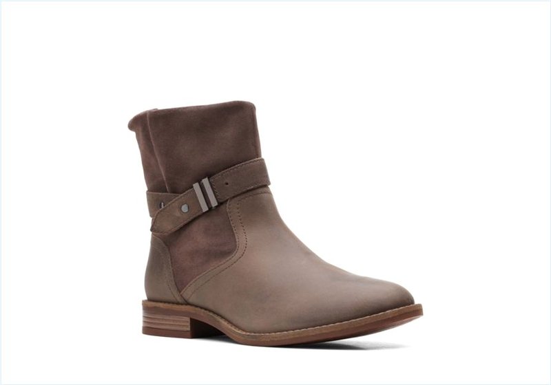  Camzin Strap / Dark Taupe Womens Boots