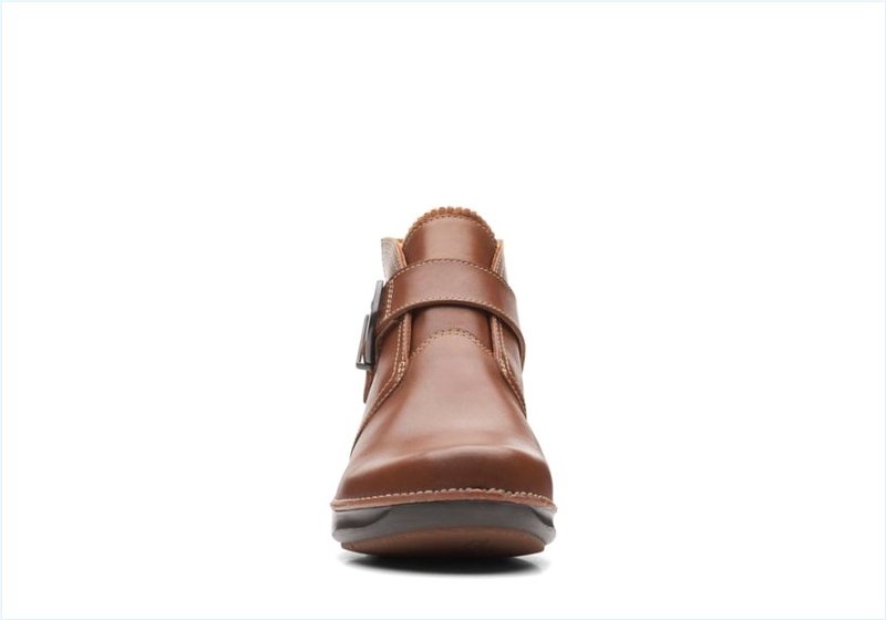  Appley Mid / Dark Tan Leather Womens Boots