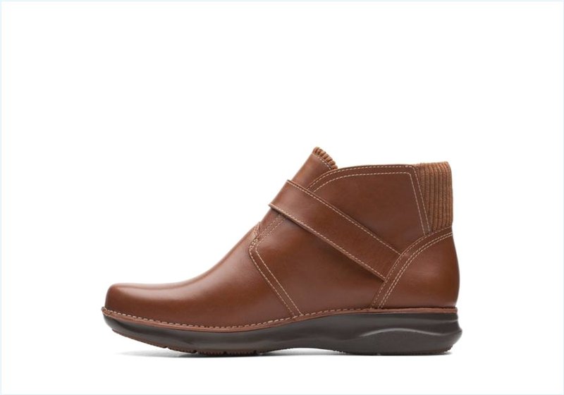  Appley Mid / Dark Tan Leather Womens Boots