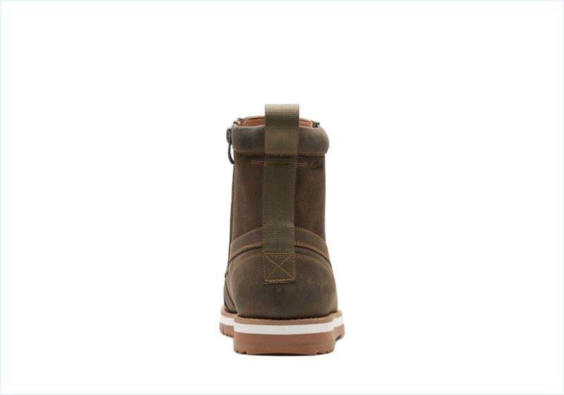  Durston Hi / Dark Olive Leather Mens Boots