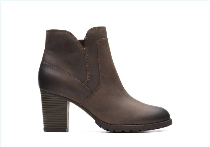  Verona Step / DarkTaupe Leather Womens Boots