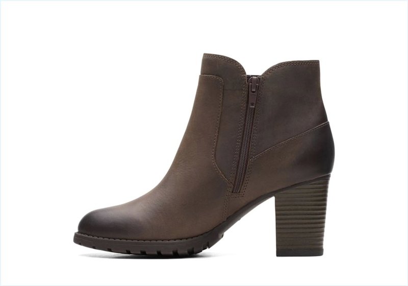  Verona Step / DarkTaupe Leather Womens Boots