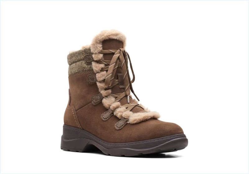  Aveleigh Zip / Taupe Suede Womens Boots