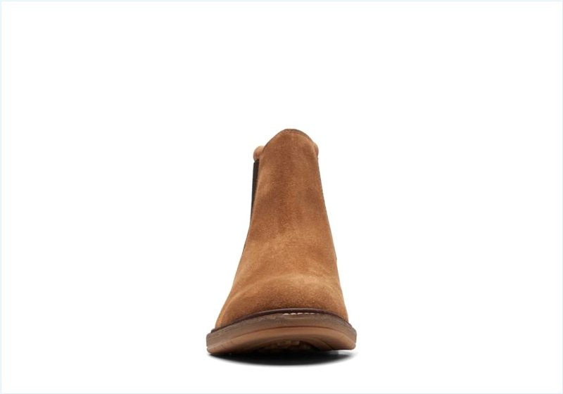  Clarkdale Hall / Cognac Suede Mens Boots