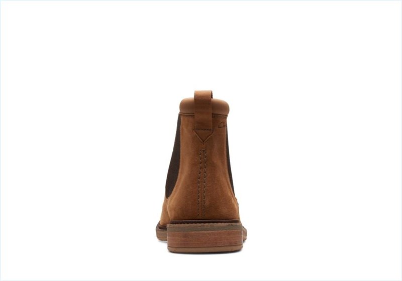  Clarkdale Hall / Cognac Suede Mens Boots