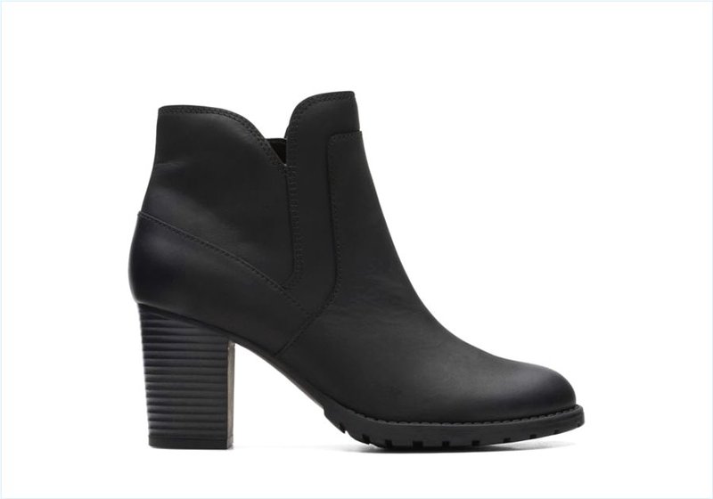  Verona Step / Black Leather Womens Boots