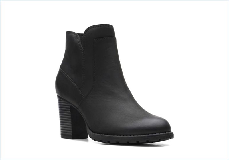  Verona Step / Black Leather Womens Boots