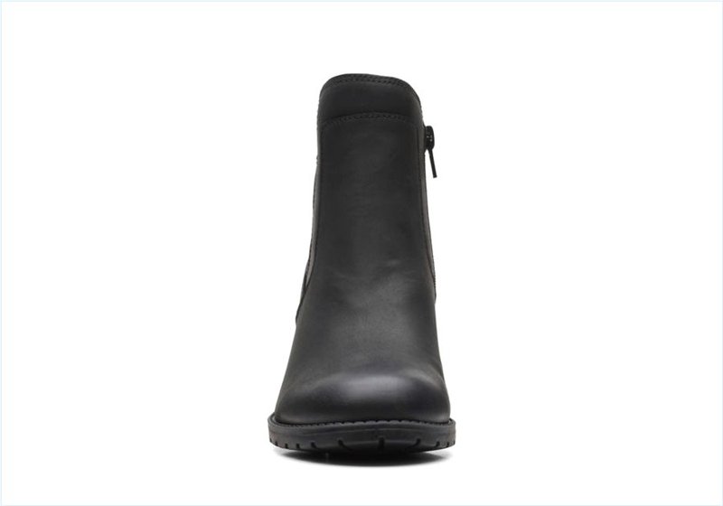  Verona Step / Black Leather Womens Boots