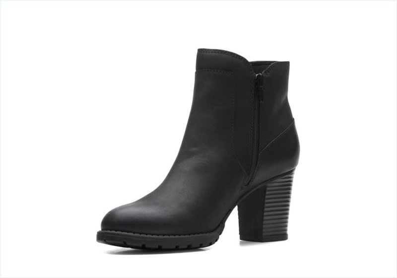  Verona Step / Black Leather Womens Boots