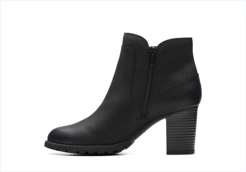  Verona Step / Black Leather Womens Boots