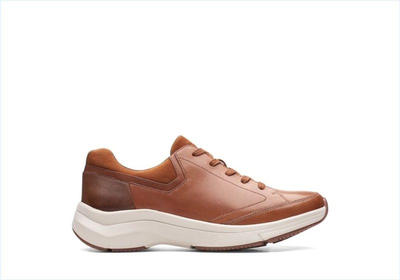  Wave2.0 Way / Dark Tan Leather Mens Sport Shoes