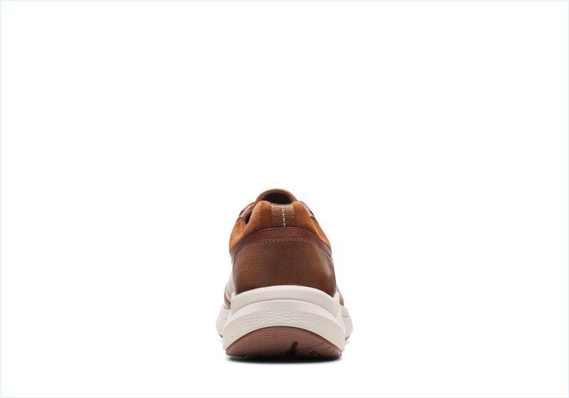  Wave2.0 Way / Dark Tan Leather Mens Sport Shoes