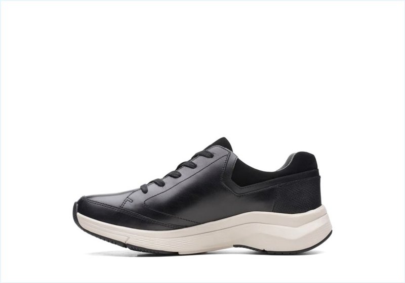  Wave2.0 Way / Black Leather Mens Sport Shoes