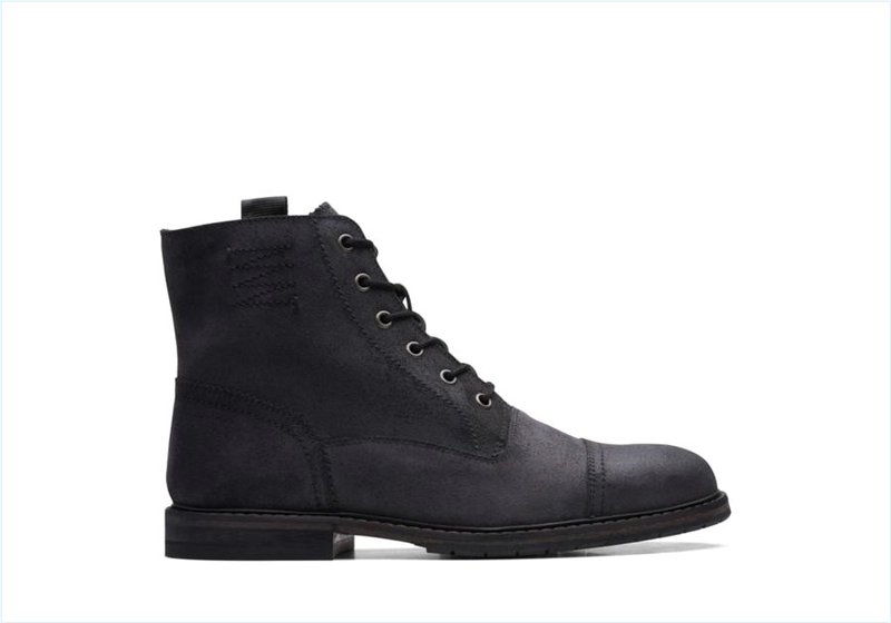  Clarkdale West / Black Suede Mens Boots