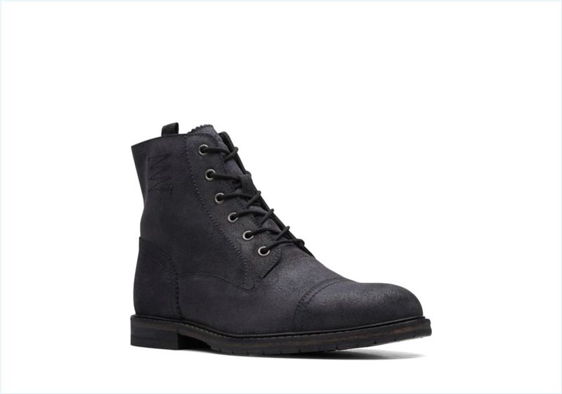  Clarkdale West / Black Suede Mens Boots