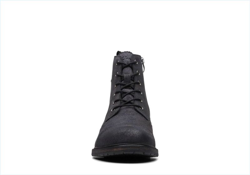  Clarkdale West / Black Suede Mens Boots