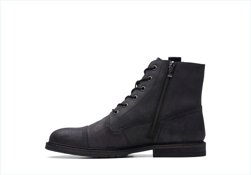  Clarkdale West / Black Suede Mens Boots