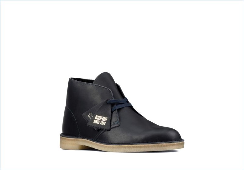  Desert Boot / Navy Leather Mens Originals Icon Boots