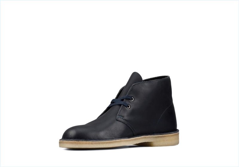  Desert Boot / Navy Leather Mens Originals Icon Boots