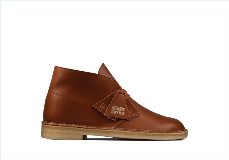  Desert Boot / Dark Tan Leather Mens Originals Icon Boots