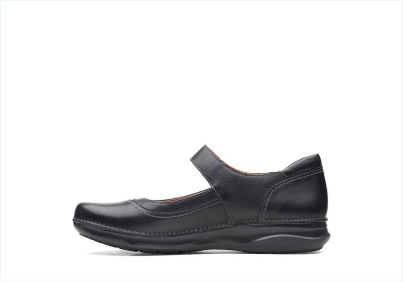  Appley Walk / Black Leather Womens Shoes